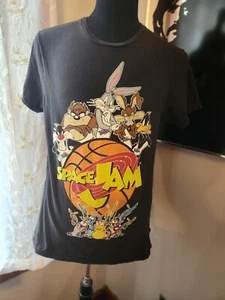 Camiseta gráfica negra manga corta Space Jam para hombre talla mediana Bugs Bunny - Imagen 1 de 2