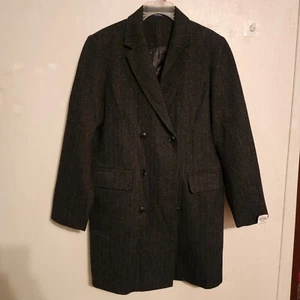 Stafford Mens Wool Blend Double Breasted Button Coat Size M NWT - Picture 1 of 12