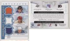 2012 Artifacts Tundra Trios Jerseys Blue Wayne Gretzky Jaromir Jagr Eric Lindros