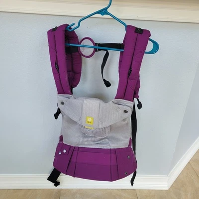 Portabebés Completo Lillebaby Todas las Temporadas en Púrpura 100 Algodón Malla 3D Foto 1 de 3