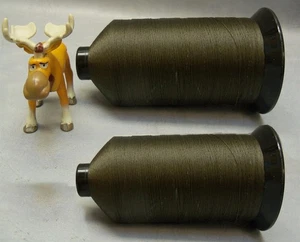 Sewing Thread T-135 A&E Brown Saba Sand Anefil Nylon 16 oz Lot of 2 Spools - Picture 1 of 7