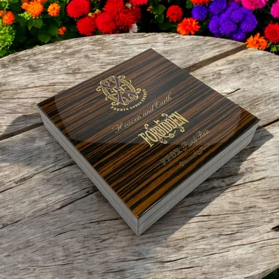 Arturo Fuente Opus X Forbidden X Purple Rain Empty Wooden Cigar Box 8x8.25x2 - image 1 of 4