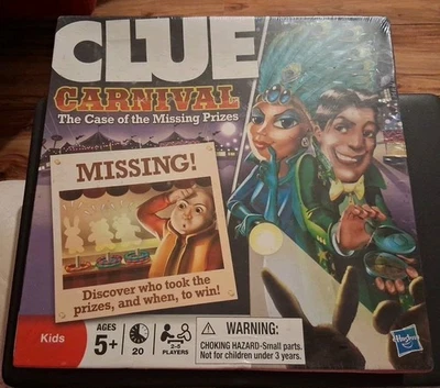 CLUE CARNIVAL THE CASE OF THE MISSING PRIZES 5+ NEW & SEALED HASBRO 2009 CLUEDO - Image 1 of 4