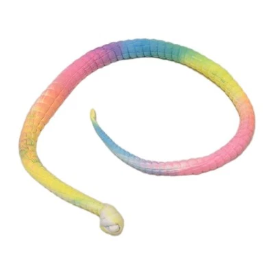 80s T-shirt Tie Dye Snake Wrapped Sz L Festival Hippie Raggae Rainbow Retro Punk - Image 1 of 4