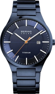 BERING - Armbanduhr mit Titanband Slim Solar 15239-797, Saphirglas, Herrenuhr - Bild 1 von 4