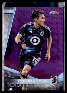 2024 Topps Chrome Purple Wave Sang-bin Jeong Minnesota United 195 /199 - Picture 1 of 2