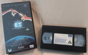 Original "E.T. The Extra-Terrestrial" VHS video cassette and case. Early edition - Picture 1 of 4