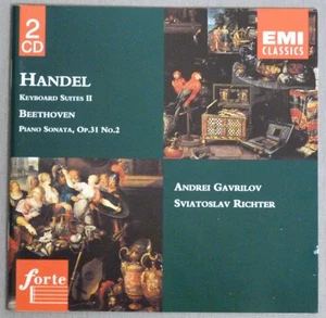 2 CDs Händel : Klaviersuiten / Beethoven : Sonate – Richter / Gavrilov - Bild 1 von 2