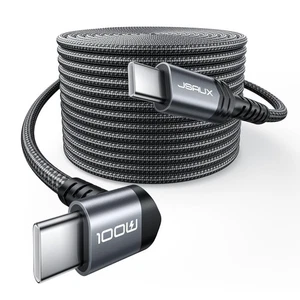 USB C auf USB C Kabel 10 Fuß, 100 W Rechter Winkel Schnell Ladekabel für iPhone Air/IP - Bild 1 von 8