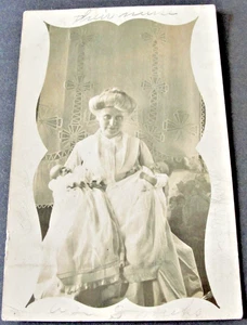 Happy Mother with Two (3) weeks old Babies - RPPC-Stamp Box-AZO (1904-1918).     - Picture 1 of 2