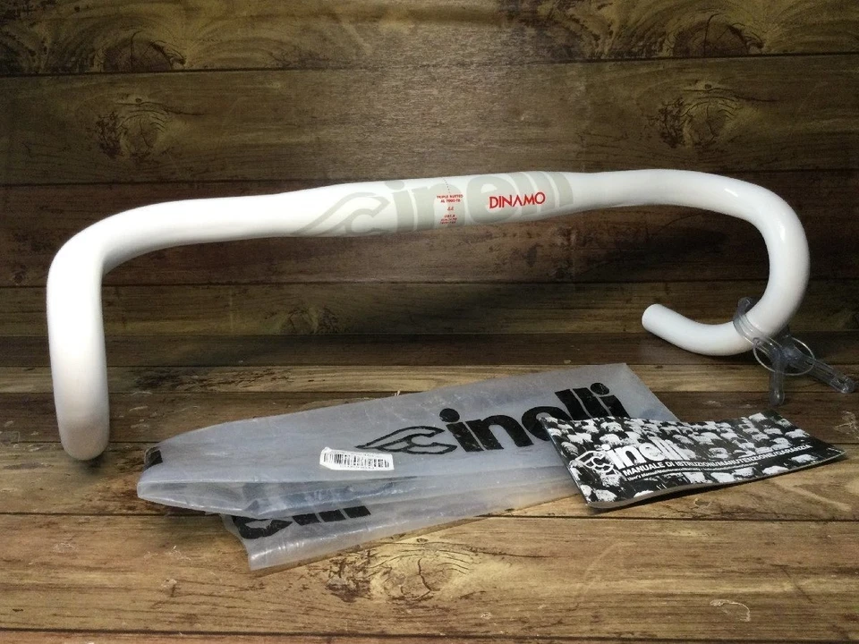Cinelli DINAMO Aluminum Drop Handlebar White 17.32 inch Diameter 1.25 inch - Изображение 1 из 4