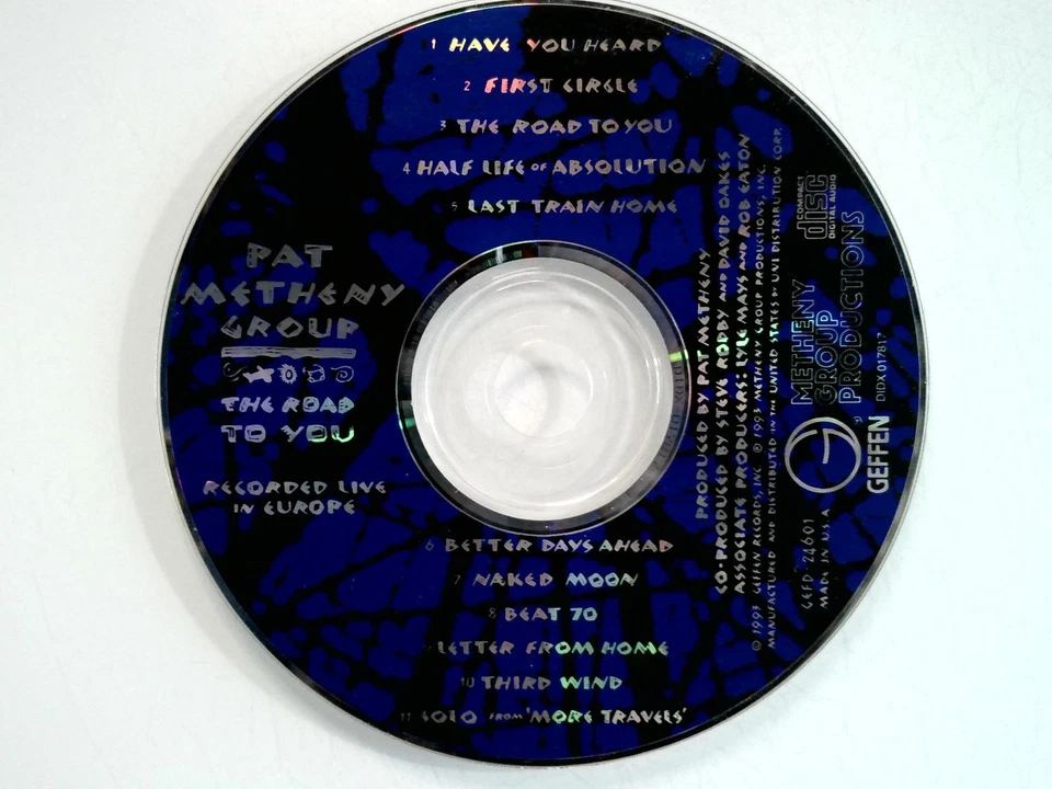 Pat Metheny Group – The Road To You CD 1993 Live Jazz Fusion Geffen Foto 1 de 1