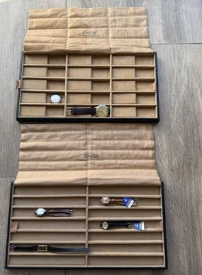 Lote De 2 Bandejas De Exhibición Reloj Omega Apilables Antigua Tienda Oficial Circa Años 40 Foto 1 de 4