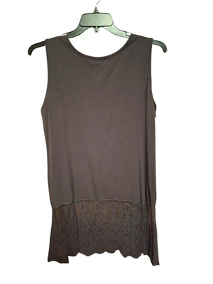 Kathleen Kirkwood 上衣 XL 花卉刺绣奇思格深浪漫无袖 — 第 1/4 张图片