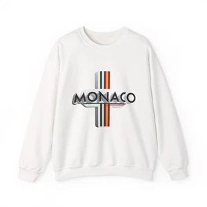 Monaco Sweatshirt, Unisex Crewneck Jumper, - Picture 1 of 33