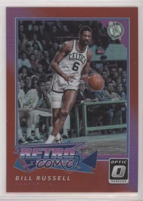 2017-18 Panini Donruss Optic Retro Series Red Prizm /99 Bill Russell #3 HOF - Image 1 of 2