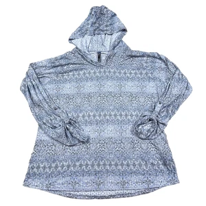 Kuhl Hoodie Shirt Damen XL grau blau geometrisch Pullover dünn leicht Wandern - Bild 1 von 9