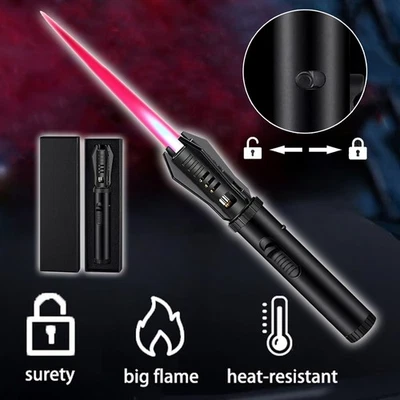 Sturmfeuerzeug Jet-Flame-Feuerzeug Nachfüllbares Butanfeuerzeug Geschenk Männer - Bild 1 von 4