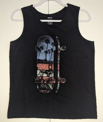 Regata Sonoma masculina tamanho XL 18/20 preta com estampa de skate produtos para a vida - Imagem 1 de 4