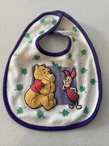 Vintage Classic Disney Winnie Puuh Ferkel Baby Lätzchen 1997 90er - Bild 1 von 4