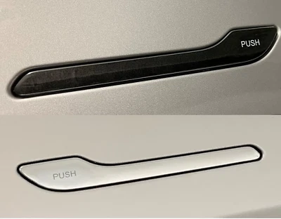EV PARTS ONLINE Tesla Model 3, Y, Door Handle Protection Clear Decal Wrap with Word "Push", 4pc