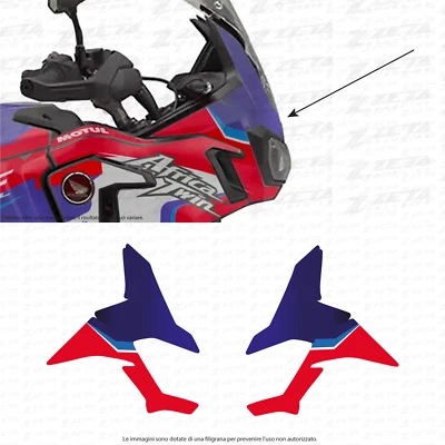 Pegatinas luz y parabrisas Honda Africa Twin Crf 1000 L 2018-2019 Foto 1 de 2
