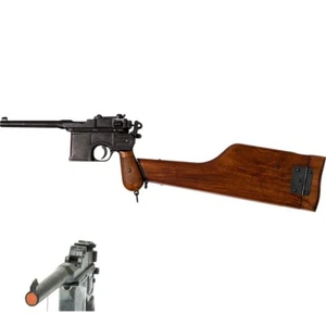 Denix 1896 Mauser C96 Non-Firing Pistol Prop Gun with Extended Shoulder Stock - Picture 1 of 13