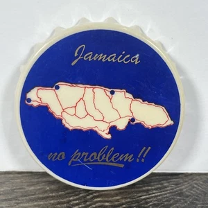 Vintage Jamaica magnet Souvenir Bottle Top Design BOTTLE OPENER Magnet - Picture 1 of 4