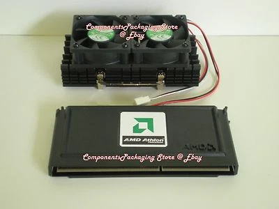 AMD Athlon K7 700 MHz Processor CPU + Heatsink Fan Socket A PN:AMDK7-700MTR51B  - Image 1 of 4