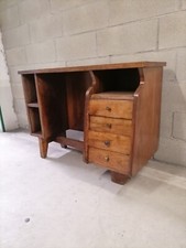 Scrivania Art Decò anni'30 legno massello