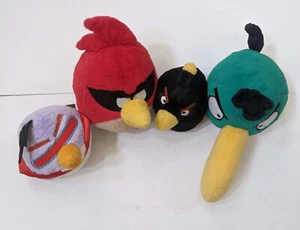 5 Angry Birds Stuffed Animal Plush Lot PIG BOMB BIRD TOUCAN SPACE Commonwealth - Picture 1 of 5