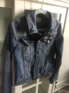 Hudson Size Small Distressed Denim Blue Jean Jacket Kids  - Picture 1 of 4