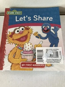 Sesame Street My First Manners 6 Piece Learning Books - Cookie Elmo Big Bird-NEW - Picture 1 of 4