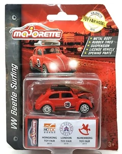 Majorette Volkswagen Beetle no.19 Red 1/64 Package with Box Damage 001 - Picture 1 of 6