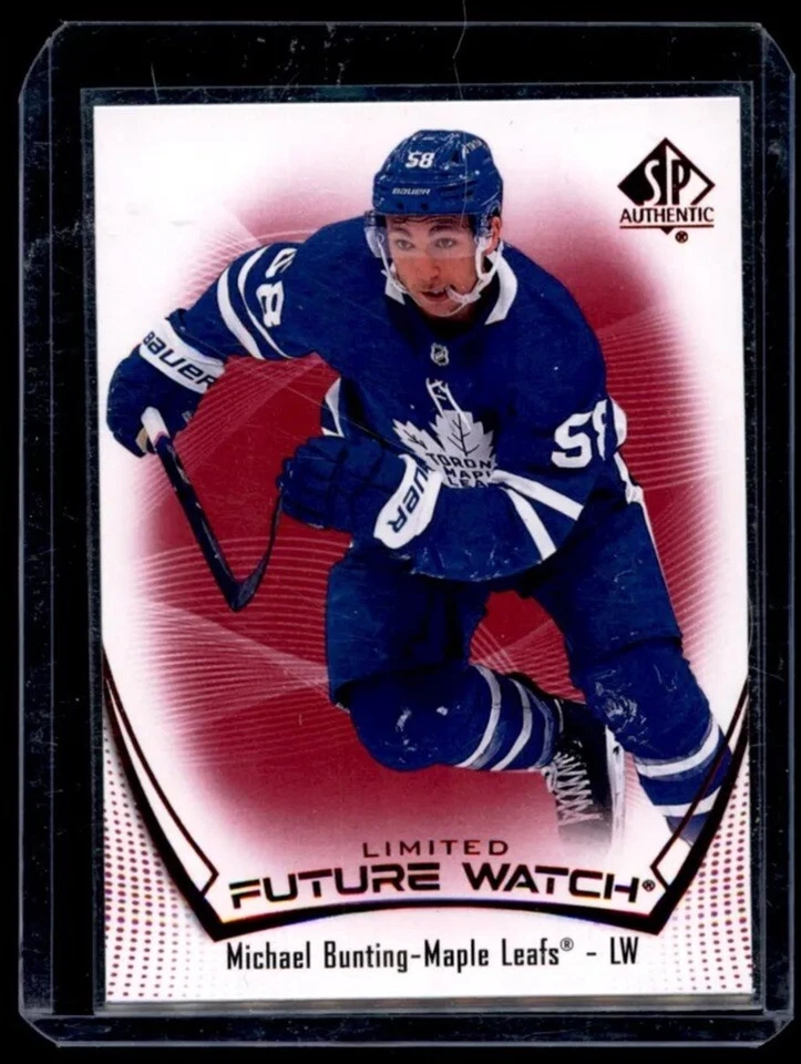 Michael Bunting 2021-22 SP Authentic Future Watch Limited Rookie Card #171 RC SP - Image 1 of 2