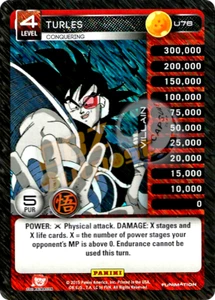 DBZ Dragon Ball Z TCG Panini Movie Collection U76 Turles, Conquering Foil - Picture 1 of 1