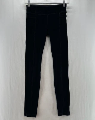 Leggings de terciopelo para niña Athleta talla L/12 tiro bajo negros Foto 1 de 4