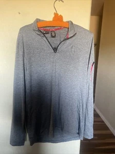 Spyder Active Men's 1/4 Zip Pullover Size M Gray Long Sleeve - Picture 1 of 5