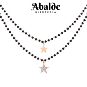 Collar de bisutería principal oro de cristal | Compra online en