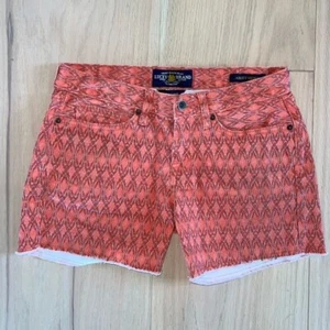 Lucky Brand Abbey Short Orange/Red Shorts Size 4/27 - Picture 1 of 3