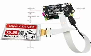 Red 2.6 inch e-Paper Display Panel w/Raspberry Pi HAT,e-Ink Screen 296x152  - Picture 1 of 3