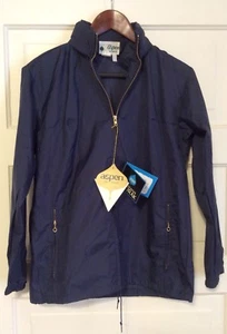 Vintage ASPEN SKIWEAR Damen Windbreaker Größe Small blau Anorak Regenmantel neu mit Etikett - Bild 1 von 8