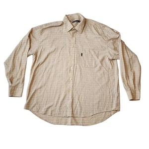 Barbour Men’s XXL Long Sleeve Button Shirt Ivory Multicolor Small Check Plaid - Picture 1 of 8
