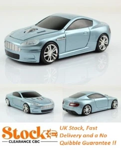 UK STOCK Aston Martin Wireless Optical Mouse USB, Metallic Blue, 2Year Guarantee - Picture 1 of 7