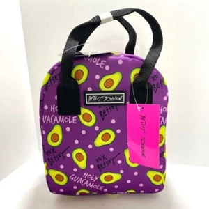 Betsey Johnson HOLY GUACAMOLE Avocado Insulated Lunch Bag Tote **NEW with TAGS** - Picture 1 of 9