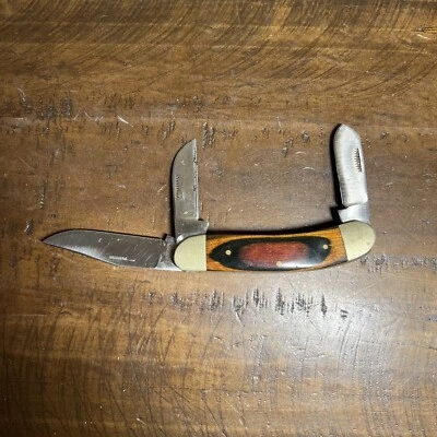 Vintage Frost Cutlery Three Blade Pocket Knife Solingen Steel 4.5" - Image 1 of 4