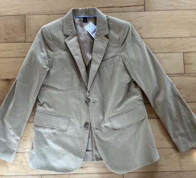 Traje Blazer Chaqueta Tostado Chino Talla 10 Niños Corte Redondo Talla 10 Nuevo con Etiquetas Venta al por menor por $158 Foto 1 de 4