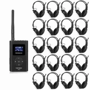 Sistema de guía turística Retekess transmisor de micrófono 20 auriculares receptor de auriculares de fábrica - Imagen 1 de 15