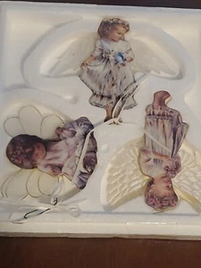 3 Gentle Guardians Dona Gelsinger Heaven's Little Angels Ornaments 1st Issue - Picture 1 of 6