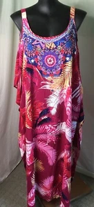 AUTOGRAPH MULTI COLOUR “DIAMONTE” MAXI KAFTAN DRESS SZ M/L NEW STOCK - Picture 1 of 11